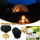 Propane Refill Adapter Gauge Lpg Gas Bottle Cylinder Camping Adaptor For S6I0