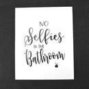 4pcs Funny Bathroom Quotes Sign Stickers Typography Unframed Wall Picture