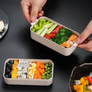 Microwave Bento Box Wheat Straw Child Lunch Box Leak-Proof Bento Lunch Box