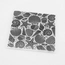 Conch Shell Print DIY Scrapbook Plastic Embossing Template Folder Stencil