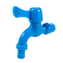 Home Kitchen Plastic Blue Quarter Turn Faucet Tap