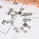 12Pcs Mixed Style Animal Alloy Pendant Charm DIY Craft Making Bracelet Jewe 3C