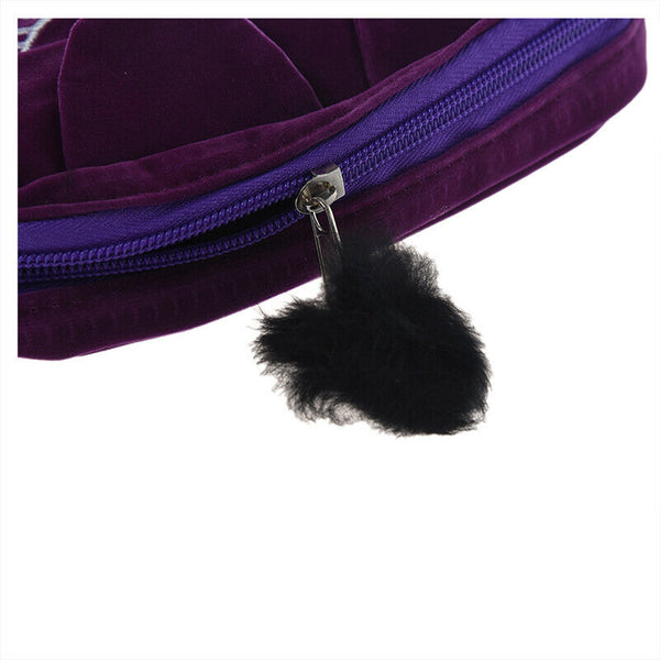 Cartoon Storage Case Travel Makeup Pouch Cosmetic Bag (Purple) K8O3