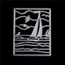 Sailboat Metal Cutting Dies Stencil For Scrapbook Paper Cards Craft Embossing ME