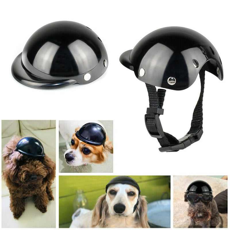 Pet Motorcycle Helmet Outdoor Riding Pet Cap Creative Photo Decor Props (L) A