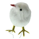 Small Artificial Bird Feather Realistic Sparrow Garden Tree Ornament 15cm