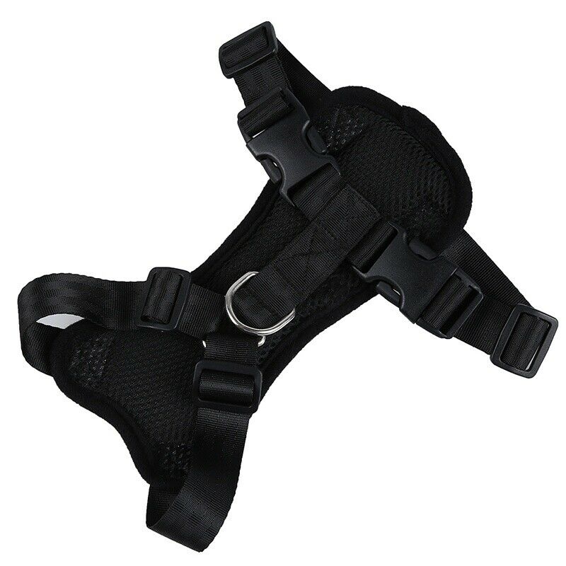 Pet Dog Cat Harness Safety Strap Vest with Car Seat Belt Lead Clip, Free Si