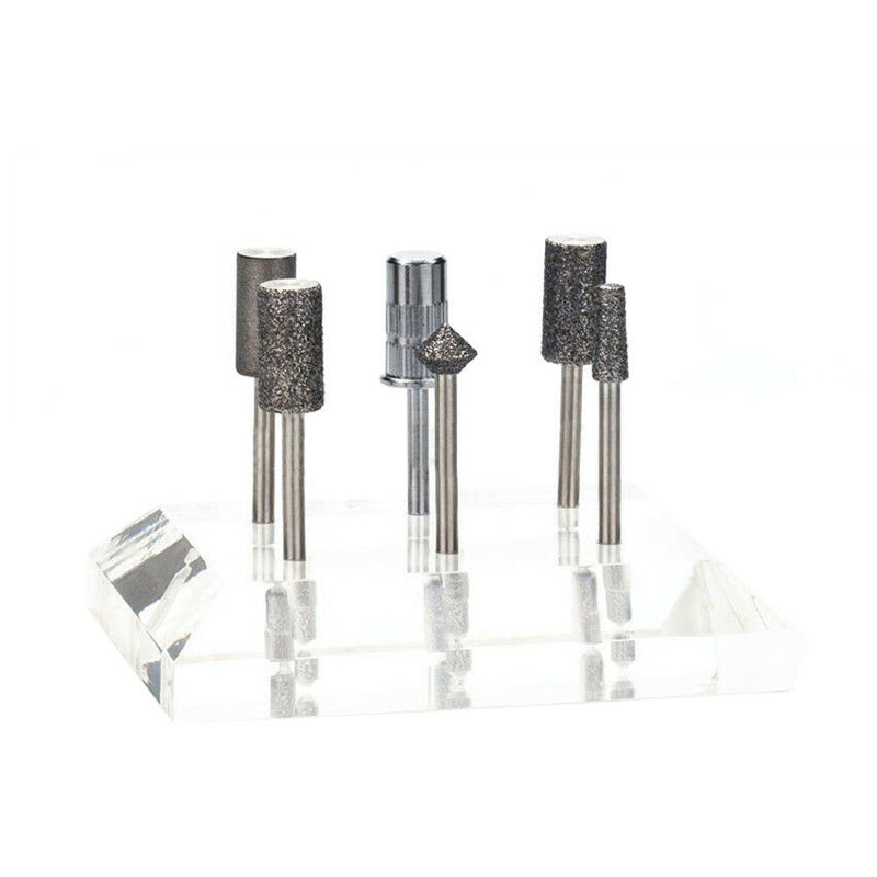 Acrylic Nail Drill Bits Holder Display Stand Nail Art Grinding Head Base
