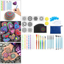 47Pcs Mandala Dotting Tool Kit Stencil Ball Rocks Stone Painting Drawing Set