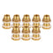 8pcs Brass Water Tank Connector Leak-proof Firm Connect DN15 Flush Port Kit