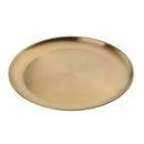 2x Metal Round Snack Salad Dinner Plate Grilled Picnic Plate Tableware
