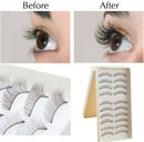 10Pair Natural Women Lady Long Eye Lashes Beauty Makeup Handmade False Eyelashes