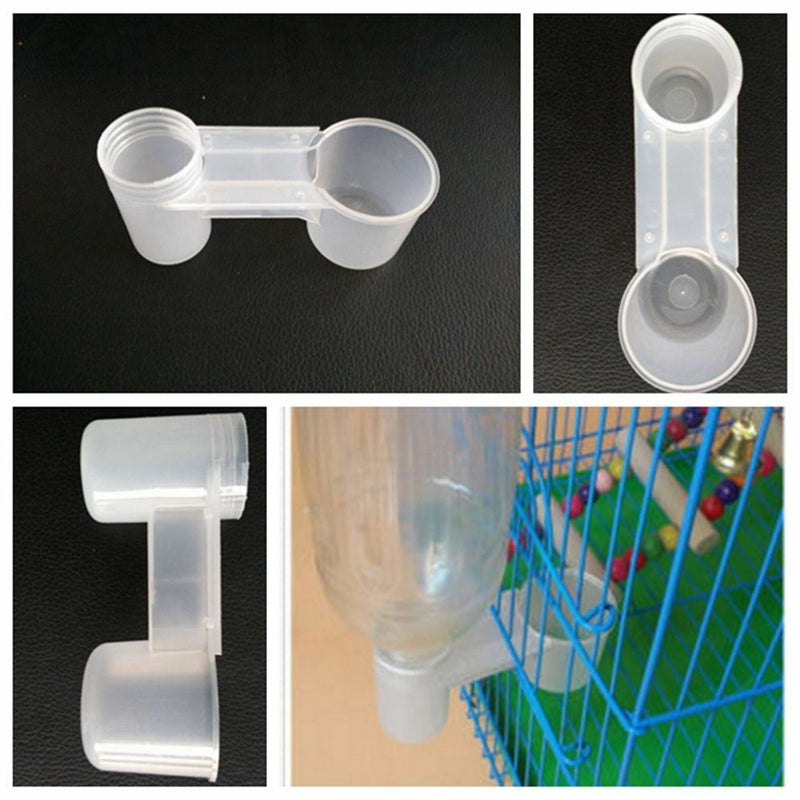 5X Plastic Bird Poultry Dove Pigeon Feeder Water Food Drinker Cup Water-Bottles.