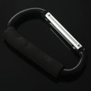 14 cm large D shape aluminum alloy carabiner soft handle shopping hook camp Q2E6
