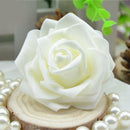 100xFoam Rose Heads Artificial Flower Floral for Wedding Decor ~Pink &White
