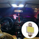 New 10pcs White 31mm 12smd COB LED DE3175 Bulbs For Car Interior Lights Dom Y9V2