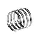 4pcs 72-95mm Stainless Steel Hose Clamp Clip Worm Drive Fuel Line Clamp A