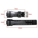 Black Replace Sports Strap Band For G Shock 16mm GA100/110/120/GD100/120/GA300