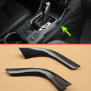 2Pcs LHD for Subaru XV Crosstrek 2018 2019 Interior Mouldings Real Carbon F E8U5