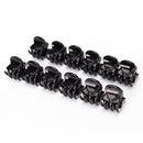 Fashion Women Girls 12pcs Black Plastic Mini Hairpin 6 Claws Hair Clip Clamp ME