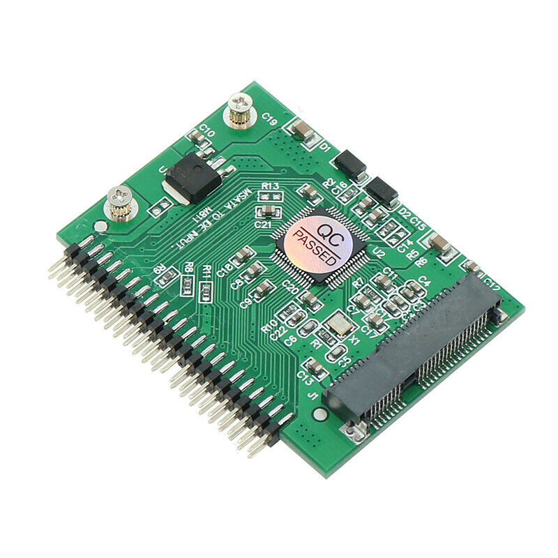 mSATA Mini PCI-E SSD To 1.8'' 44 Pin Male IDE Converter Adapter Board:0J JfJ Kw