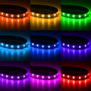 4x12LED RGB Car Interior Atmosphere Footwell Strip Light USB Charger DecorLam -Q