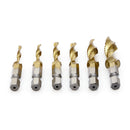 6x Hex Shank Titanium Plated HSS Hand Screw Thread Metric Tap Drill Bits M3-M10