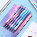 2X(6Pcs/Set New Night Star Gel Pens Speed Dry Suit Press Neutral Signature