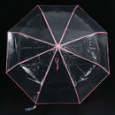Transparent Umbrella Automatic Umbrella Rain Women Men Sun Rain Auto Umbrel B2Z1