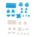 2 Set Replacement Full Buttons Cap Mod Kits for Sony PS4 Gamepad Light