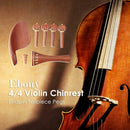 Ebony 4/4 Violin Chinrest Endpin Tailpiece Pegs Violin DIY Parts Accessory A