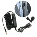 Wireless UHF Lapel Mic 3.5mm Jack Plug Podcast Condenser Lavalier Microphone