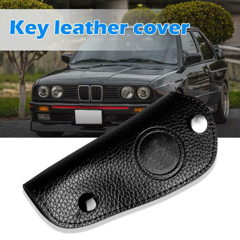 Key Case Litchi Synthetic Key Fob Cover Wear-resistant for BMW E46 1998-2005