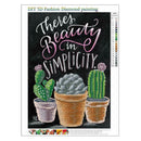 Cactus Round Diamond Painting Embroidery DIY Needlework Cross Stitch Set