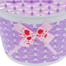 Bicycle Basket Front Bag Rear Hanging Basket Panniers Bike Bowknot Front Bas OZ