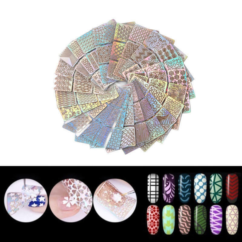 Nail Art Water Transfers Stickers Decals Flowers Print Stamping MZC