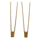 2pcs Bamboo Clip Cooking Kitchen Tongs Food  Tool Steak Cake Wooden C LJ