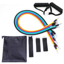 11pcs Resistance Band TPE Tube Stretch Pull Rope Expander Fitness Equipment