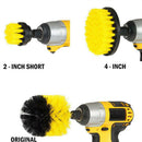 3pcs 3.5inch Drill Brush Scrub Pad Scrubber for Cleaning Bathroom Shower Car
