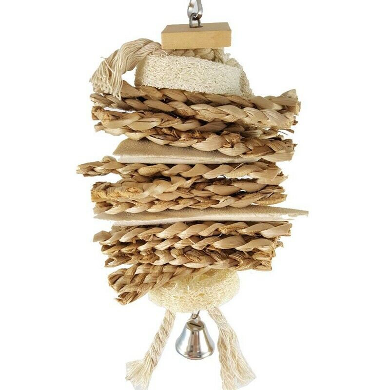 Bird Chewing Toys Loofah Cuttlebone Grass Parrot Budgies Cockatoo Parakeet