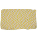 Women V-shaped Wave patterns Voile scarf Yellow