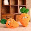 Orange Puppy Pet Supplies Carrot Plush Chew Squeaker Sound Squeaky Dog Toys Gift