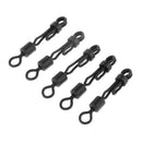 5pcs Alloy Fishing Swivels Snap Connectors 0.94'' Powerful Rolling Swivels Carp