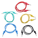 5Pieces 4mm Stackable Banana Plug Wire Soft Silicone Test Cable Lead