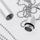 2Pcs Outdoor Survival Waterproof Pill Bottle Container Box,Aluminum Mini