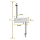6.35 Adapter Plug Pedal Coupler Sz Type Connector For Guitar Effect Pedal 1
