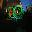 One Pair LED POI Thrown Balls for Professional Belly Dance Level Hand Props