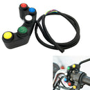 Universal 5 button Array Motorcycle Switches Race Bikes 22mm Handlebar SwitS Gw