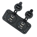 12V 24V Dual Usb Socket Dual Charger Car Charging Port
