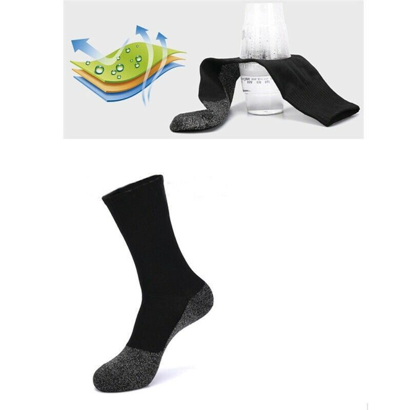 Winter 35 degree Aluminized Keep Feet Long Sock Heat Fibers Insulation Belo X1F3